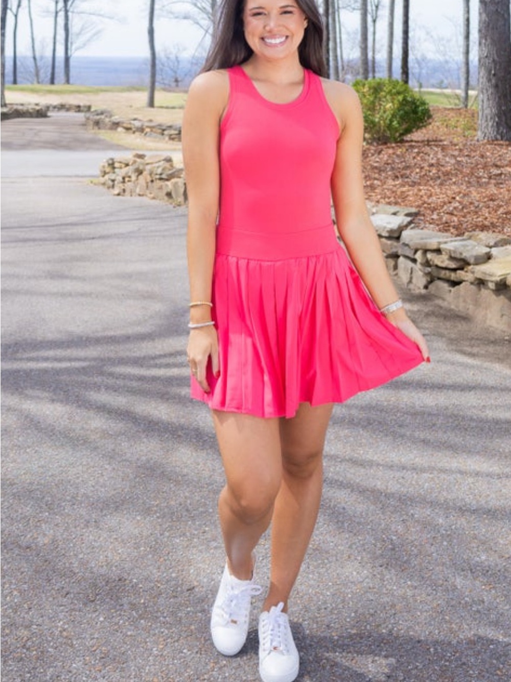 Watermelon pink athletic dress